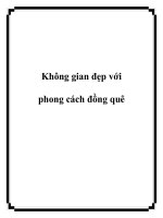 Không gian đẹp với phong cách đồng quê docx