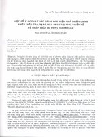 Một số phương pháp nâng cao hiệu quả nhận dạng phiếu điều tra dạng dấu phục vụ cho thiết kế hệ nhập liệu tự động MarkRead doc