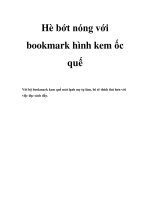 Hè bớt nóng với bookmark hình kem ốc quế pot