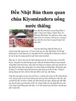 Đến Nhật Bản tham quan chùa Kiyomizudera uống nước thiêng ppt