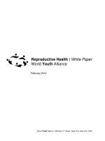 Reproductive Health | White Paper World Youth Alliance potx