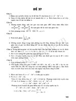 Tuyển Tập 45 Đề Ôn Thi Đại Học Toán 2013 - Đề 33 potx