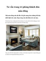 Tư vấn trang trí phòng khách đón mùa đông potx