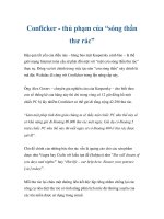 Conficker - thủ phạm của “sóng thần thư rác” docx