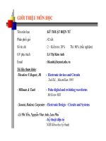 Chương 1: Giới thiệu về bán dẫn pdf