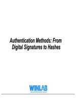 Authentication Methods: From Digital Signatures to Hashes doc