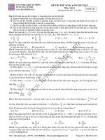 Đề thi thử ĐH môn vật lý doc