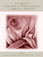 The Handbook of Chicana/o Psychology and Mental Health pdf