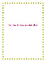Dạy trẻ tư duy qua trò chơi. pdf