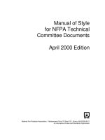 manual nfpa manual of style nfpa technical committee documents april 2000 edition