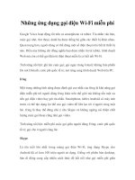 Những ứng dụng gọi điện Wi-Fi miễn phí docx