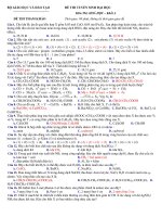 Đề Thi Thử Đại Học Khối A, B Hóa Học 2013 - Phần 13 - Đề 9 potx