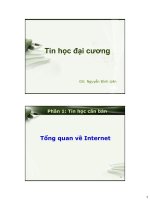 Tin học đại cương - Phần 1: Tin học căn bản potx