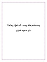 Những bệnh về xương khớp thường gặp ở người già pot