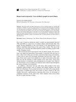 Respect and reciprocity: Care of elderly people in rural Ghana pot