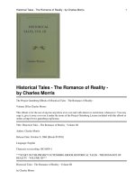 Historical Tales - The Romance of Reality - Volume III doc