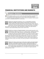 NANCIAL INSTITUTIONS AND MARKETS Chapter Web pot