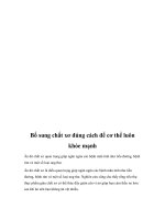 Bổ sung chất xơ đúng cách để cơ thể luôn khỏe mạnh pptx