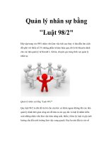 Quản lý nhân sự bằng 