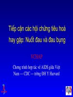 Tiếp cận các hội chứng tiêu hoá hay gặp: Nuốt đau và đau bụng potx