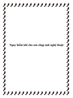 Nguy hiểm khi cho con chụp ảnh nghệ thuật pdf