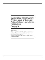 Swimming Pool Pest Management: A Training Manual for Commercial Pesticide Applicators and Swimming Pool Operators Category 5A pptx
