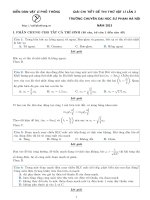 GIẢI CHI TIẾT ĐỀ THI THỬ VẬT LÍ LẦN 2 - TRƯỜNG CHUYÊN ĐẠI HỌC SƯ PHẠM HÀ NỘI NĂM 2013 potx