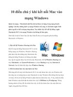 10 điều chú ý khi kết nối Mac vào mạng Windows pdf