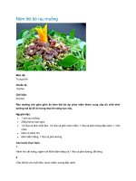 Nộm thịt bò rau muống ppt