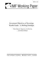 Investment Objectives of Sovereign Wealth Funds—A Shifting Paradigm pdf