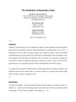 The Aesthetics of Generative Code docx