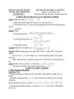 Đề Thi Thử Đại Học Khối A, A1, B,D Toán Học 2013 - Phần 28 - Đề 7 ppt