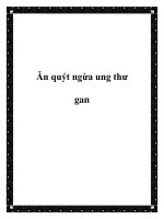 Ăn quýt ngừa ung thư gan doc
