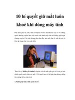 10 bí quyết giữ mắt luôn khoẻ khi dùng máy tính pdf