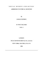 SOCIAL RIGHTS AND DUTIES ADDRESSES TO ETHICAL SOCIETIES pptx