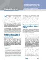 Bringing the Hidden Giants to the Footlight: the Role of Savings and Retail Banks in Increasing the Level of Access to Financial Services docx