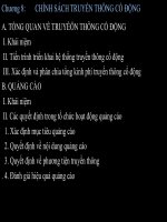 bài giảng marketing căn bản - chương 8 chính sách truyền thông cổ động