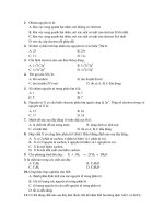 Đề Thi Thử Đại Học Khối A, B Hóa 2013 - Phần 9 - Đề 11 potx