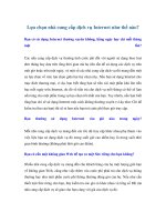 Lựa chọn nhà cung cấp dịch vụ Internet như thế nào? doc