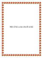 Một số bài ca dao chủ đề xã hội pdf