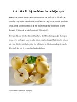 Củ cải + lê: trị ho đờm cho bé hiệu quả pdf