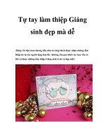 Tự tay làm thiệp Giáng sinh đẹp mà dễ pot