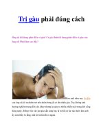 Trị gàu phải đúng cách ppt