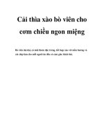 Cải thìa xào bò viên cho cơm chiều ngon miệng pdf