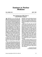 Seminars in Nuclear Medicine VOL XXIX, NO 3 pdf