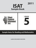 ISAT Sample Book 5: Sample Items for Reading and Mathematics 2011 pdf