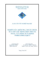 nghiên cứu, kiểm tra, chẩn đoán, sữa chữa hệ thống điện trên xe isuzu, của dòng xe n-series “nmr85, npr85, nqr75”