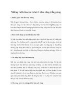 Những thói xấu cần từ bỏ vì hàm răng trắng sáng potx