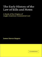 THE EARLY HISTORY OF THE LAW OF BILLS AND NOTES ppt