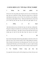 11 HÀNG ĐỘNG GÂY “TỔN HẠI: TỚI SỰ NGHIỆP pptx